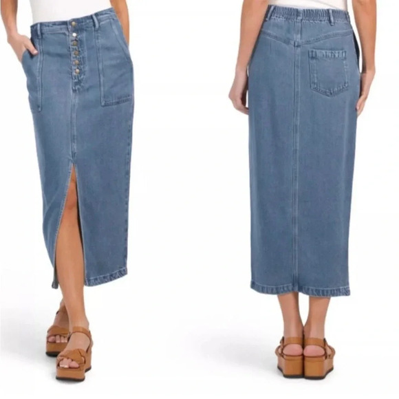 Young Fabulous & Broke Dresses & Skirts - Young Fabulous & Broke Denim Maxi Skirt YFB Size Medium Modal Super Soft NWT